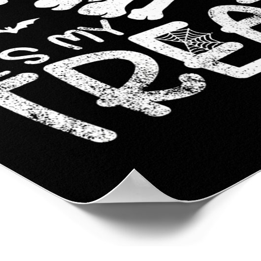 彼は私のトリートスケルトンの手の面白いハロウィーンコスム ポスター (角)