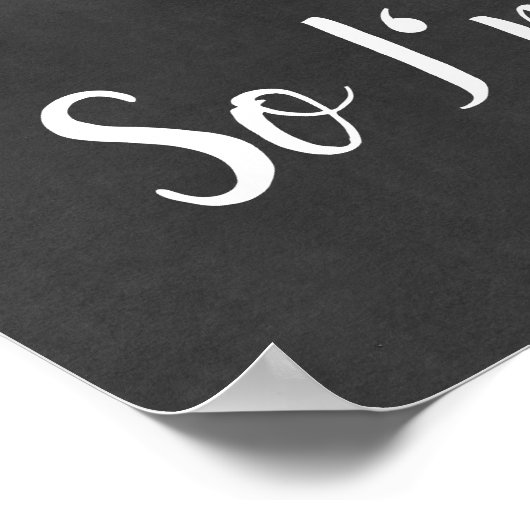 彼は私のハートおもしろい詩Chalkboardを盗結婚んだ ポスター (角)