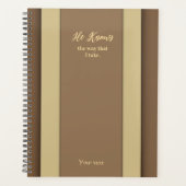 彼は私のブラウンプランナーの受け方を知っている プランナー手帳 (正面)