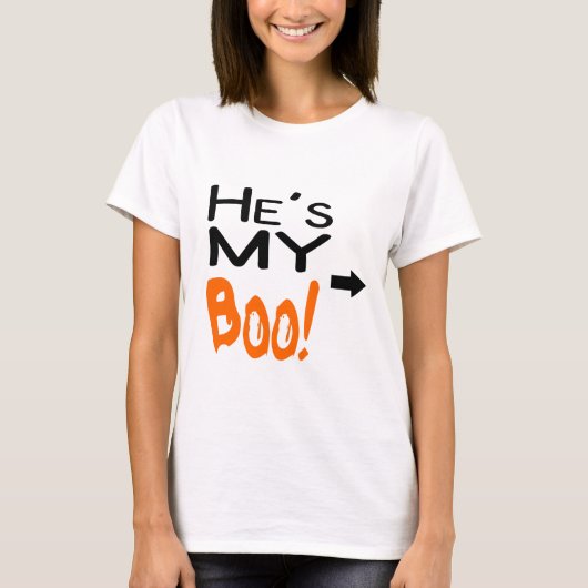 彼は私のブーイングです Tシャツ (正面)