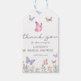 彼は私の与え蝶のブライダルシャワーの好意 ギフトタグ