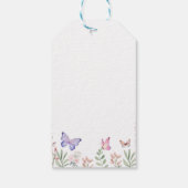 彼は私の与え蝶のブライダルシャワーの好意 ギフトタグ (裏面)