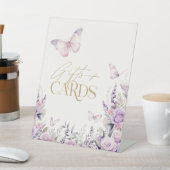 彼は私の与え蝶ギフトカードのブライダルシャワー 台座サイン (インサイチュ)