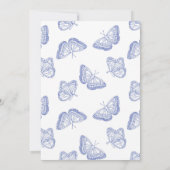 彼は私の与え蝶チョノイスリーブライダルシャワー 招待状 (裏面)