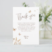 彼は私の与え蝶ブライダルシャワーありがとう カード (スタンド正面)