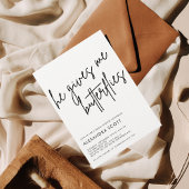 彼は私の与え蝶ミニマルブライダルシャワー 招待状