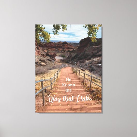 彼は私の受け方を知っている キャンバスプリント (正面)