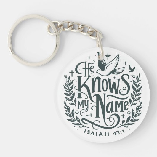 彼は私の名前を知っている キーホルダー (正面)