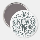 彼は私の名前を知っている マグネット (正面/裏面)