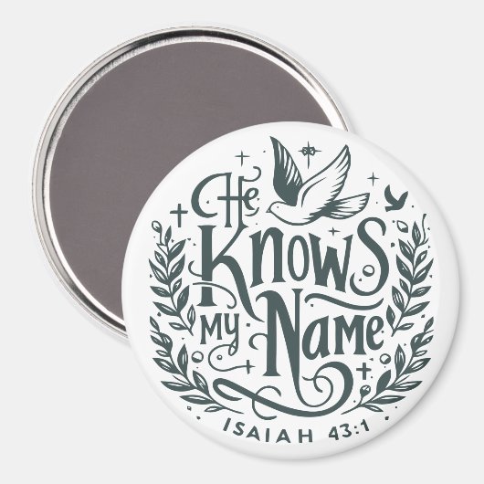 彼は私の名前を知っている マグネット (正面/裏面)