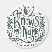 彼は私の名前を知っている マグネット (正面)