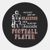 彼は私の孫だけではなくサッカーお気に入りのPだ ラウンドシール (正面)