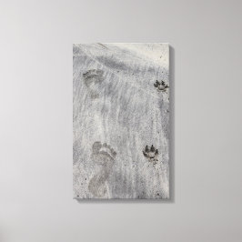 彼は私の横を歩く！ キャンバスプリント