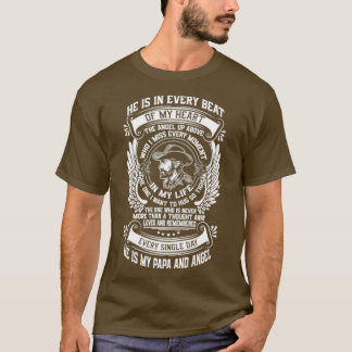 彼は私の父と天使の最高の世界だ Tシャツ