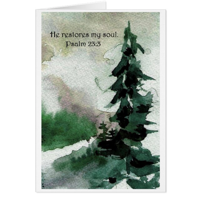 彼は私の精神を元通りにします。    賛美歌の23:3 (正面)