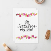 彼は私の精神カードを元通りにします ノートカード (正面/裏面インサイチュ)