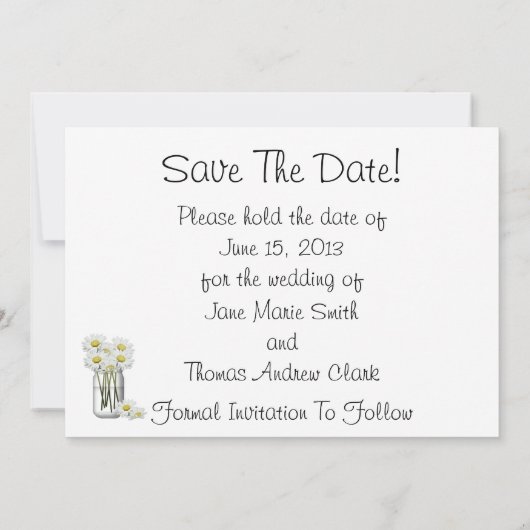 彼は私の結婚式を愛している日付以外 セーブザデート (裏面)