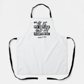 彼は私の避難所であり、私の要塞である – Psalm 91:2 Bible エプロン (正面)