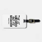 彼は私の避難所であり、私の要塞である – Psalm 91:2 Bible ラゲッジタグ (正面横)