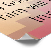 彼は私の避難所Psalm 91聖書の聖なる書物、 経典 ポスター (角)