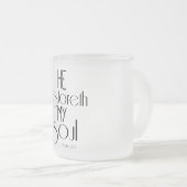 彼は私の魂の聖句を思い出す フロストグラスマグカップ (正面右)