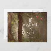 彼は私の魂の聖句を思い出す ポストカード (正面/裏面)