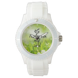 彼は私の魂の聖句を思い出す 腕時計