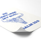 彼は私の魂を回復する – 詩篇23:3 ポスター (角)