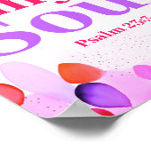 彼は私の魂を復元ボホ10代のクリスチャンの女の子アート ポスター (角)