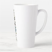 彼は私の魂を花のように回復させる カフェラテマグ (右)