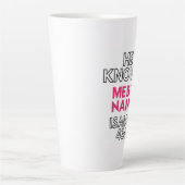 彼は私をイザヤ43時1分という名で知っている カフェラテマグ (正面)