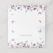 彼は私をドキドキさせる フローラル ブライダルシャワー プレイスカード (外部開封)