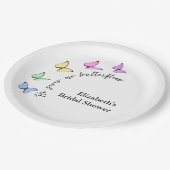 彼は私をドキドキさせる プレ花嫁のシャワー ペーパープレート (アングル)