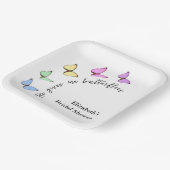 彼は私をドキドキさせる プレ花嫁のシャワー ペーパープレート (傾斜あり)