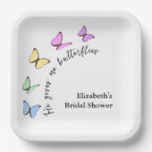 彼は私をドキドキさせる プレ花嫁のシャワー ペーパープレート (正面)