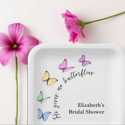 彼は私をドキドキさせる プレ花嫁のシャワー ペーパープレート