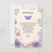 彼は私をドキドキさせる ワイルドフラワーズのウェディングシャワー サンキューカード (正面)
