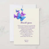 彼は私をドキドキさせる ワイルドフラワーズのブライダルシャワー サンキューカード (正面)