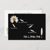 彼は私を愛している結婚披露宴の出欠確認 招待状 (正面/裏面)