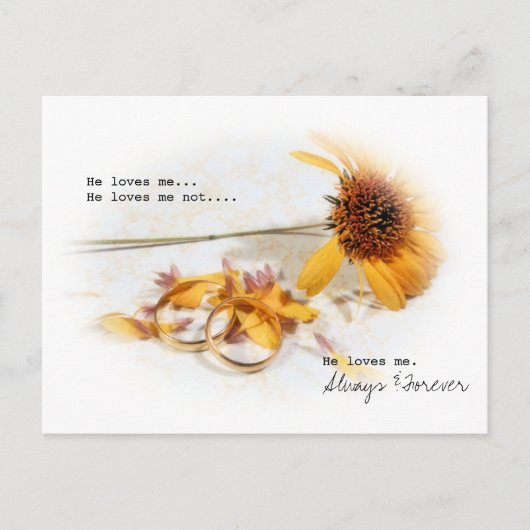 彼は私を愛している ポストカード (正面)