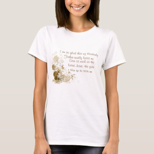 彼は私を愛します Tシャツ (正面)