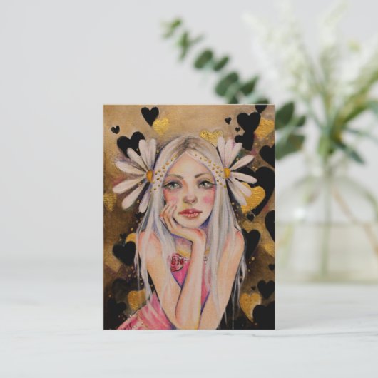 彼は私を愛し、彼はオリジナルではなく私を愛絵画し、 ポストカード (スタンド正面)