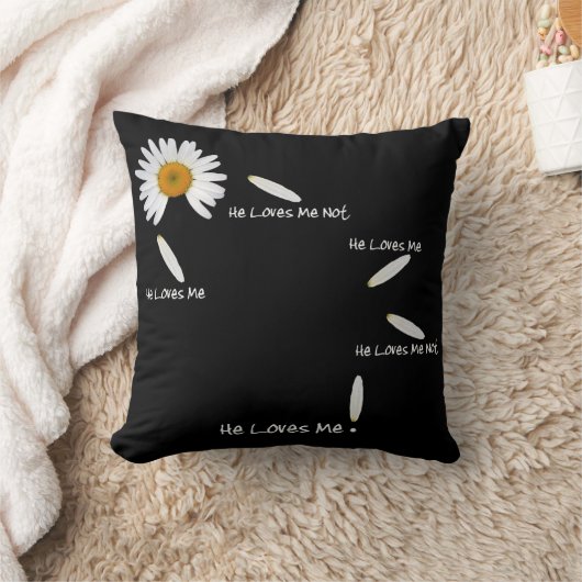 彼は私を愛し、彼は私を愛していない装飾用クッション クッション (ブランケット)