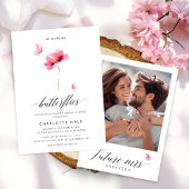 彼は私与えの蝶のフローラブライダルシャワー 招待状