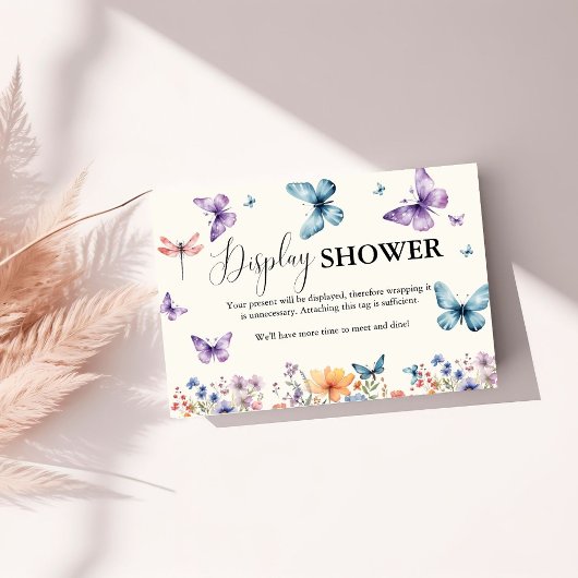 彼は私与えの蝶のブライダルシャワーディSPLAY エンクロージャーカード