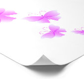 彼は私与えの蝶のブライダルシャワー歓迎 ポスター (角)