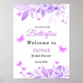 彼は私与えの蝶のブライダルシャワー歓迎 ポスター (正面)