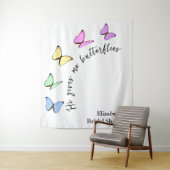 彼は私与えの蝶のブライダルシャワー タペストリー (インサイチュ)