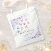 彼は私与えの蝶のブライダルシャワー フェイバーバッグ (クリップ留めされた状態)