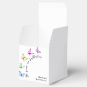 彼は私与えの蝶のブライダルシャワー フェイバーボックス (オープン)